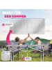tectake Aluminium Campingtisch  140 x 70 x 70 cm, grau