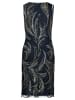 Vera Mont Etuikleid mit Stickerei in Silver/Dark Blue