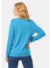 GOLDNER Strickjacke Uni Merino-Cardigan Langarm in türkis