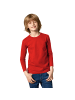 tectake Einfarbiges Langarm-Shirt für Kinder, rot