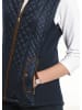 GOLDNER Sportive Weste mit vielen Details in marine