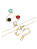 faina Women Pendant Necklace in Gold Multicolor