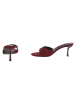 Ital-Design High-Heel Sandalette in Weinrot