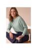 Street One Langarmshirt in eucalyptus green mel.