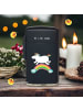 Mr. & Mrs. Panda Feuerzeug Einhorn Regenbogen ohne Spruch in Schwarz