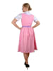 Edelnice Edelnice Midi Dirndl 3-teilig Streublümchen in rosa, weiß, lila