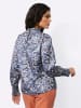 creation L Satinbluse in ecru-marine-bedruckt