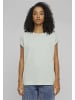 Urban Classics T-Shirt in frostmint+white