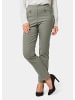 GOLDNER Kurzgröße:  Elegante Stretchhose mit Schlupfbund in moorgrün