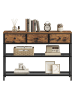 SONGMICS Konsolentisch Bellah in Vintage-Braun - (B)30 x (H)78.7 x (T)98.8 cm
