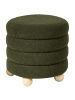 Beliani Pouf CHILLY in Grün - (W) 42 x (H) 41 x (L) 42 cm
