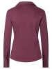 More & More klassische, schmale Businessbluse in pomegranate red