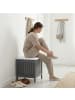 relaxdays Wäschekorb in Grau/ Weiß - (B)38 x (H)51 x (T)38 cm