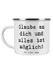 Mr. & Mrs. Panda Kaffeebecher Spruch Vertrauen in eigene Fähigke... in Weiß