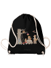 Mr. & Mrs. Panda gym rucksack Waldtiere Picknick mit Spruch in Schwarz