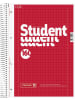 BRUNNEN Kollegblock Student A4 70g/qm Lineatur 28 160 Blatt rot