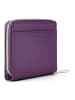 Lazarotti Bologna Leather Medium Zip-Around Geldbörse Leder 10 cm purple