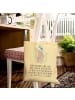 Mr. & Mrs. Panda Shopper Hase Blume mit Spruch in Gelb Pastell