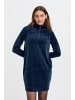 Oxmo Sweatkleid OXEBBA HALFZIP DRESS in Blau