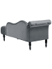 Beliani Chaiselongue IVRY in Grau/Schwarz - (W) 152 x (H) 72 x (L) 62 cm