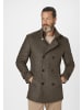 S4 JACKETS Wollmantel George in olive