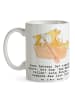 Mr. & Mrs. Panda Tasse Kanu Abenteuer mit Spruch in Weiß