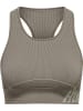 Hummel T-Shirt Hmlte Christel Damen in CHATEAU GRAY/DRIFTWOOD MELANGE