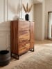 KADIMA DESIGN Schuhschrank Sheesham Massivholz, 88x40x120 cm, Stilvolles Design