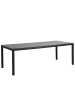 Beliani Gartentisch ITALY in Braun - (W) 100 x (H) 74 x (L) 220 cm