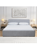 CALICOSY Bett mit Bettkasten YSA in Grau - (W) 205  x (H) 88  x (L) 150  cm
