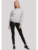 F4NT4STIC Oversize Sweatshirt Kirschblüte Japan in grau meliert