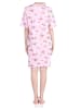 NORMANN kurzarm Nachthemd floralem Schmetterlings print   - 73101 in rosa
