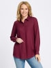 Sieh an! Longbluse in bordeaux