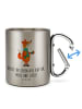 Mr. & Mrs. Panda Tasse Fuchs Keks mit Spruch in Silber