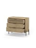 CALICOSY Kommode INCA in Helles - (W) 90  x (H) 80  x (L) 40  cm