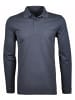 Ragman Knopfleisten Langarmshirt für Herren in blau