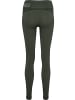 Hummel Hummel Leggings Hmlte Multisport Damen Dehnbarem Schnelltrocknend Nahtlosen in CLIMBING IVY/SEAGRASS MELANGE