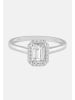 Ethische Diamanten Ring aus 375 Weißgold mit Lab Grown Diamant