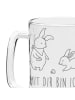 Mr. & Mrs. Panda Gravur Bierkrug Hasen Muschel mit Spruch in Transparent