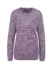 GOLDNER Pullover Pullover mit Glanzgarn in flieder / melange