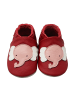 Yalion Baby Krabbelschuhe aus Leder, weiche Lauflernschuhe mit rutschfester Sohle