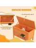 Pawhut Katzenhaus Orange Tannenholz