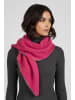 Faera Schal in Dreiecksform mit bunter Zierstichkante in Pink