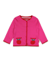 Toby Tiger Jacke zum Wenden mit Apfel-Applikationen in rosa