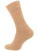 Cotton Prime® 2 Paar Wollsocken Alpaka Socken in hellgrau/beige