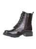 Relife Schnürstiefelette in Wine Croco