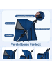 COSTWAY Hundewagen klappbar bis 15 kg in Blau