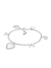 Elli Armband 925 Sterling Silber Bettelarmband, Brezel, Edelweiss, Herz, Trachtenschmuck in Silber