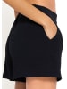 SASSYCLASSY Musselin Shorts mit breitem Bund in schwarz