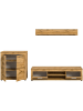 ebuy24 Regalsystem Jam (3-teilig) Eiche 255 x 35 cm